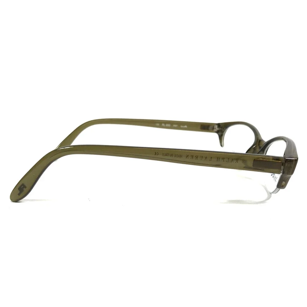 Ralph Lauren Eyeglasses Frames RL693 W9Y Clear Shiny Green Half Rim 50-17-135